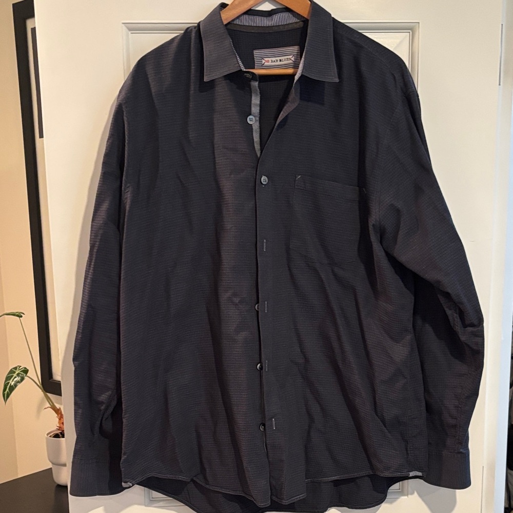 Classic Black Button-Down Shirt for Men
